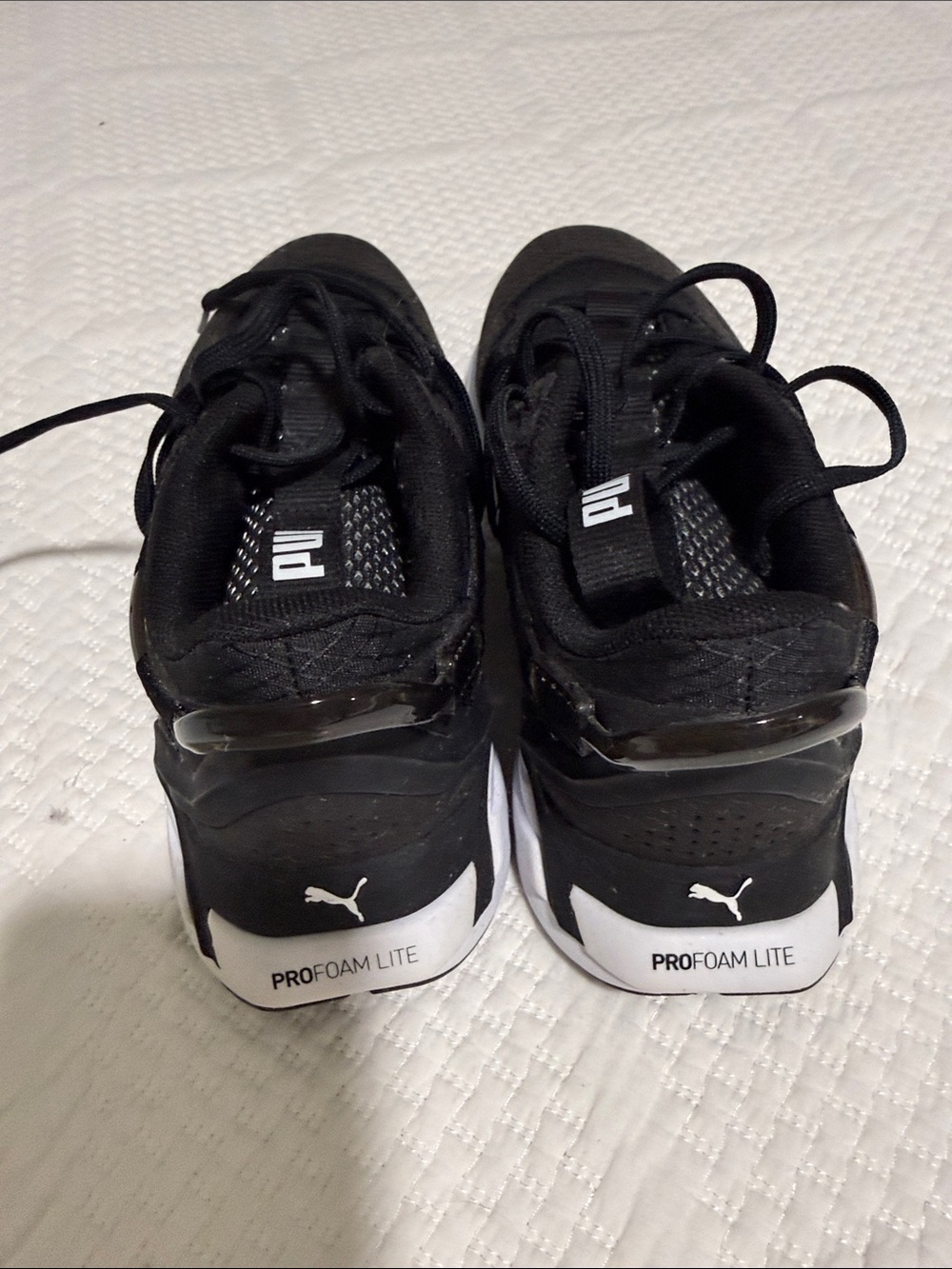 Puma ProFoam Lite Black and White Athletic Shoes